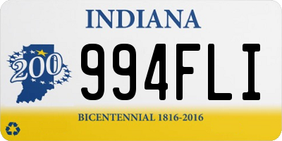 IN license plate 994FLI