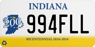 IN license plate 994FLL