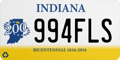 IN license plate 994FLS