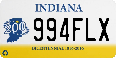 IN license plate 994FLX