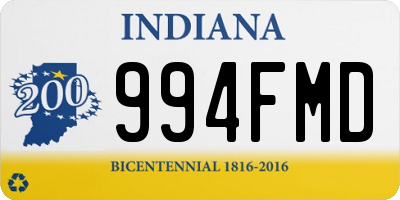 IN license plate 994FMD