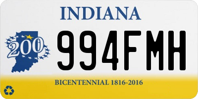 IN license plate 994FMH