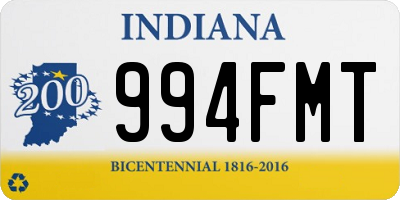 IN license plate 994FMT