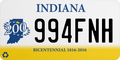 IN license plate 994FNH