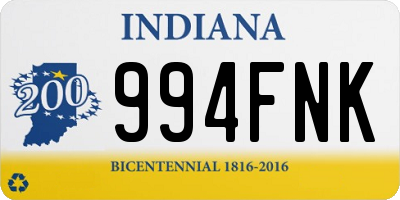 IN license plate 994FNK