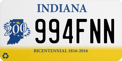 IN license plate 994FNN