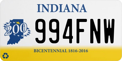 IN license plate 994FNW