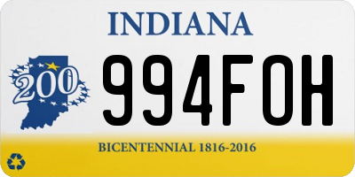 IN license plate 994FOH