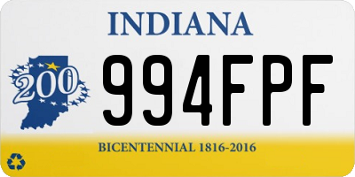 IN license plate 994FPF