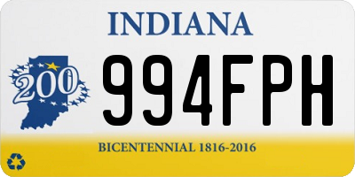 IN license plate 994FPH