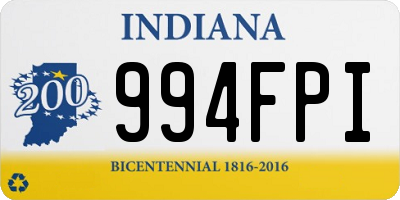 IN license plate 994FPI