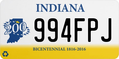 IN license plate 994FPJ