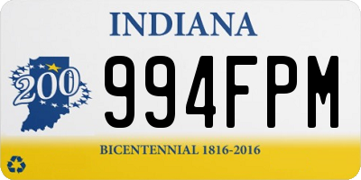 IN license plate 994FPM