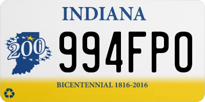 IN license plate 994FPO