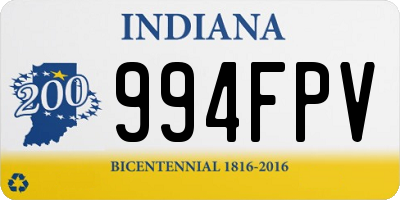 IN license plate 994FPV