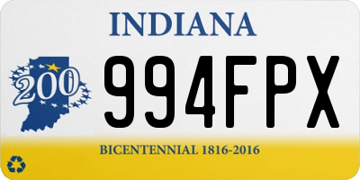 IN license plate 994FPX