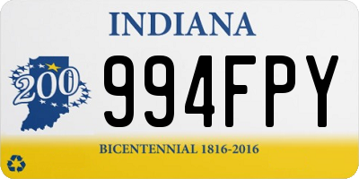 IN license plate 994FPY