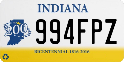 IN license plate 994FPZ