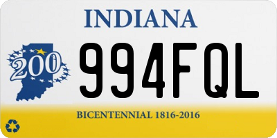 IN license plate 994FQL