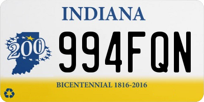 IN license plate 994FQN