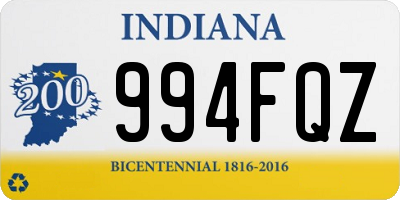 IN license plate 994FQZ