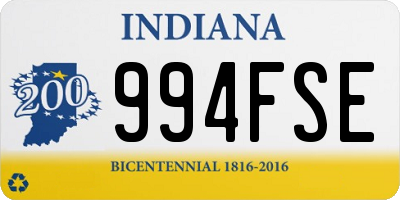 IN license plate 994FSE