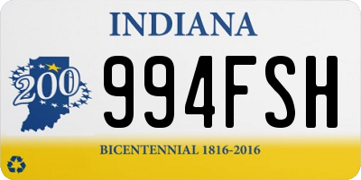 IN license plate 994FSH