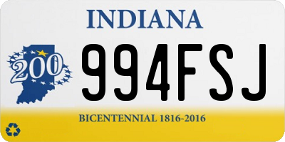 IN license plate 994FSJ