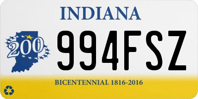 IN license plate 994FSZ