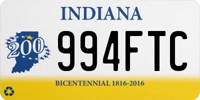 IN license plate 994FTC