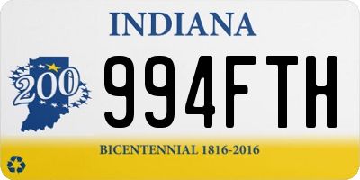 IN license plate 994FTH