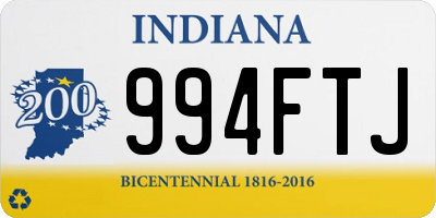 IN license plate 994FTJ