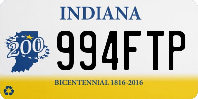 IN license plate 994FTP