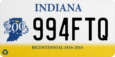 IN license plate 994FTQ