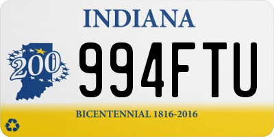 IN license plate 994FTU