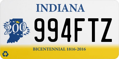 IN license plate 994FTZ