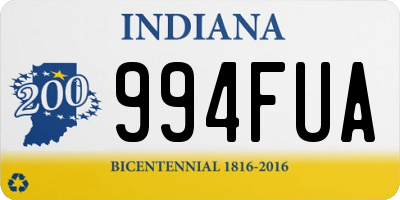 IN license plate 994FUA