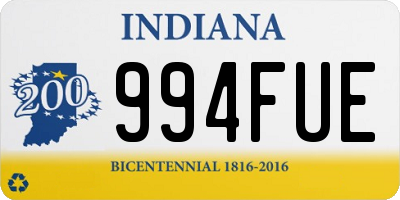 IN license plate 994FUE