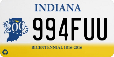 IN license plate 994FUU