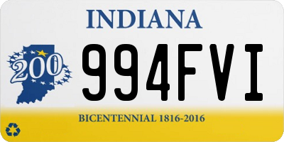 IN license plate 994FVI