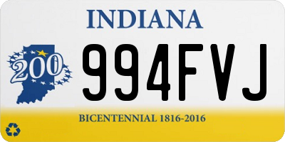 IN license plate 994FVJ