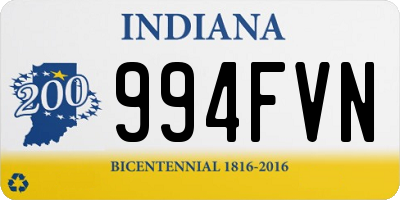 IN license plate 994FVN