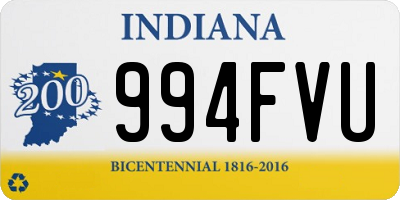 IN license plate 994FVU