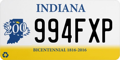 IN license plate 994FXP