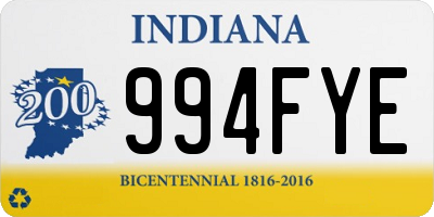 IN license plate 994FYE