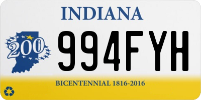 IN license plate 994FYH