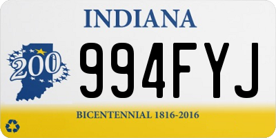 IN license plate 994FYJ