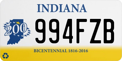 IN license plate 994FZB