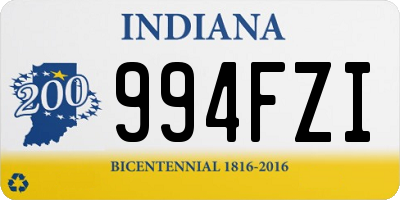 IN license plate 994FZI