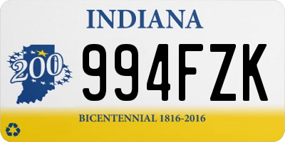 IN license plate 994FZK